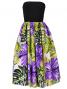 Hula Tube Top Dress with Hibiscus print / Purple  / G2261p