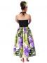 Hula Tube Top Dress with Hibiscus print / Purple  / G2261p