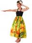 Hula Tube Top Dress with Hibiscus print / Yellow  / G2261y