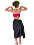 Hula Pareo with attached Sash / Black / G2263b
