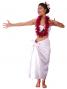 Hula Pareo with attached Sash / White / G2263w