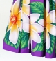 Hula Pa'u Skirt with Plumeria Print / Purple /J2282