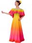 Hula Long Maxi Multi Way Dress / Luxury Collection / Gradation / Green & Pink / J2288grpi