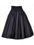 Hula Double & Reversible Pau Skirt with Kahiko  Print / Black / G2307