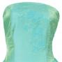 Hula Strapless Shantung Dress with Lehua Embroidery / Green  / G2308g