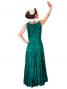 Hula Embossed Velvet Dress with Lokelani  / Green / G2309ga