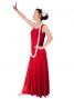 Hula Embossed Velvet Dress with Lokelani  / Red / G2309ra