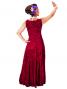 Hula Embossed Velvet Dress with Lokelani  / Wine / G2309wia