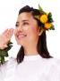 Hula Hair Clip / Lehua / Yellow / J2328y