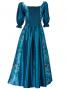 Hula Shantung Dress with Lehua / Luxury Collection / Green / J2338g