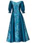 Hula Shantung Dress with Lehua / Luxury Collection / Green / J2338g