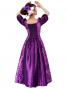 Hula Shantung Dress with Lehua / Luxury Collection / Purple / J2338p