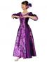 Hula Shantung Dress with Lehua / Luxury Collection / Purple / J2338p