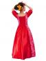 Hula Shantung Dress with Lehua / Luxury Collection / Red / J2338r