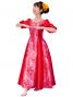 Hula Shantung Dress with Lehua / Luxury Collection / Red / J2338r