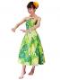Hula Strapless Dress with Monstera / Green  / G2345g