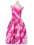 Hula Midi Dress with Plumeria / Pink  / G2346pi