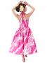 Hula Midi Dress with Plumeria / Pink  / G2346pi
