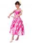 Hula Midi Dress with Plumeria / Pink  / G2346pi