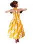 Hula Midi Dress with Plumeria / Yellow  / G2346y