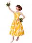 Hula Midi Dress with Plumeria / Yellow  / G2346y