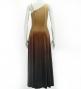 Hula One Shoulder Gradation Velvet Dress / Luxury Collection / BEG & BRN / J2347bebr