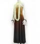 Hula One Shoulder Gradation Velvet Dress / Luxury Collection / BEG & BRN / J2347bebr