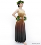 Hula One Shoulder Gradation Velvet Dress / Luxury Collection / BEG & BRN / J2347bebr