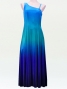 Hula One Shoulder Gradation Velvet Dress / Luxury Collection / Light Blue & Blue / J2347lblbl