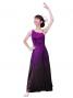 Hula One Shoulder Gradation Velvet Dress / Luxury Collection / Purple & Brown / J2347pubr