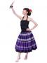 Hula Double & Reversible Pau Skirt with Kahiko  Print / Black / G2374