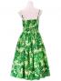 Hula Midi Dress with Hibiscus Print / Green / G2378gr