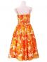 Hula Midi Dress with Hibiscus Print / Orange / G2378or