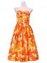 Hula Midi Dress with Hibiscus Print / Orange / G2378or