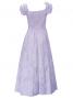 Hula Long Dress with Lehua Print / White / G2379wh