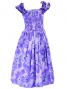 Hula Midi Dress with Hibiscus Print / Purple / G2380pu