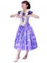 Hula Midi Dress with Hibiscus Print / Purple / G2380pu