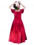 Hula Tulip Sleeve Dress / Red / J2408rd