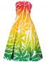 Hula Strapless Dress with Tiare / Red & Green  / G2428rdgr
