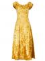 Hula Off Shoulder Dress with Crushed Velvet / Gold / G2429gd