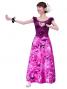 Hula Paff Sleeve Dress with Velvet & Protea Print / Pink / G2432pi