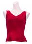 Hula Sleeveless Blouse with Velvet / Red / G2434rda