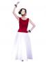 Hula Sleeveless Blouse with Velvet / Red / G2434rda