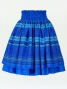 Hula Double & Reversible Pau Skirt with Kahiko  Print / Royal Blue / G2435