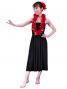 Hula Simple Knit Dress / High Waist Skirt / Black / G2444bk