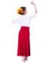 Hula Simple Knit Dress / High Waist Skirt / Red / G2444rd