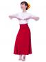 Hula Simple Knit Dress / High Waist Skirt / Red / G2444rd