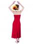 Hula Simple Knit Dress / High Waist Skirt / Red / G2444rd