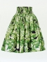 Hula Pa'u Skirt with Protea  Print / Green / G2456