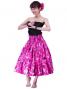 Hula Pa'u Skirt with Protea  Print / Pink / G2460